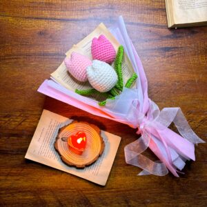 Forever Three Crochet Tulip Bouquet