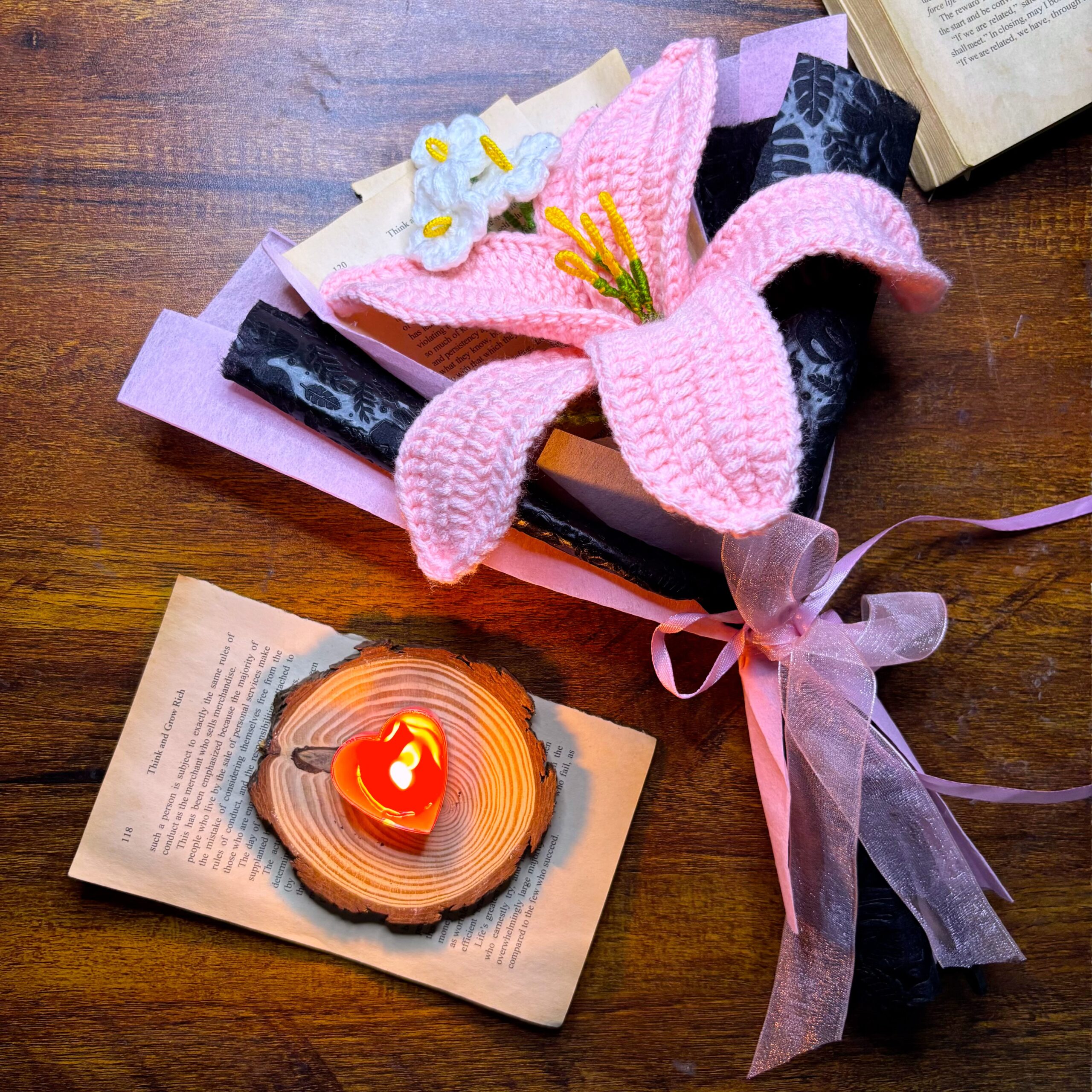 Lily Whisper Crochet Bouquet