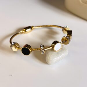 Night & Snow Bracelet (thin wrist)