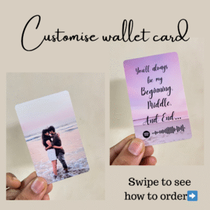 Customise wallet card
