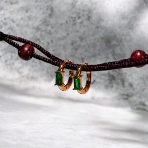 Emerald Bar Hoop
