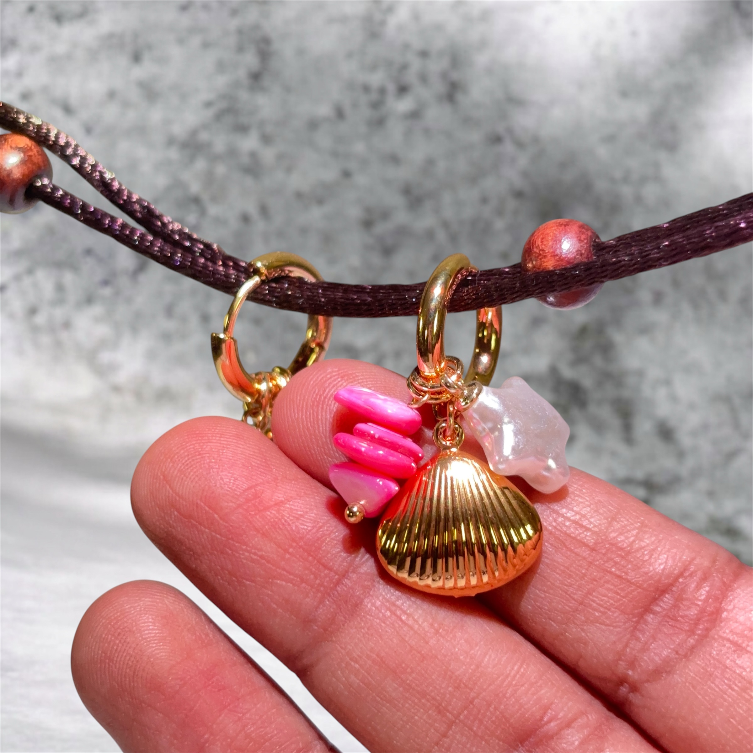 Seashell Charm Drops