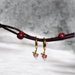 Luna Solitaire Drop Earring