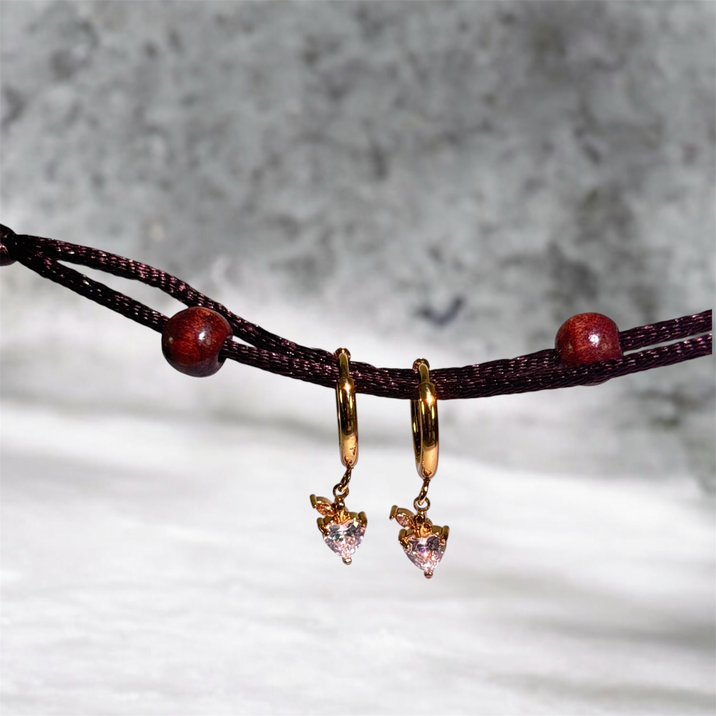 Luna Solitaire Drop Earring