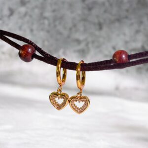 Twilight Heart Drop Earrings