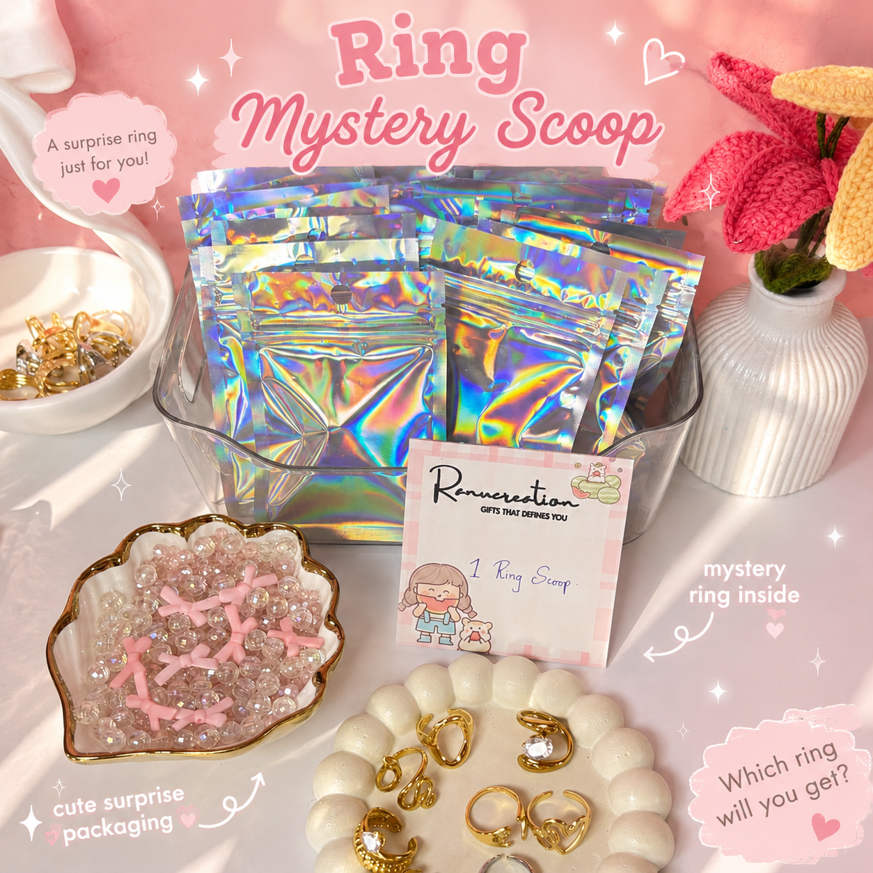 Mystery ring scoop