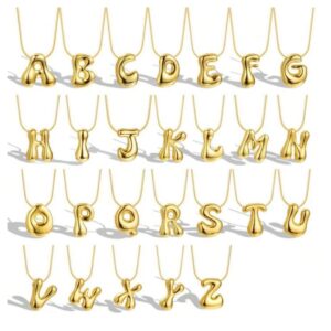 Bubble Initial Necklace