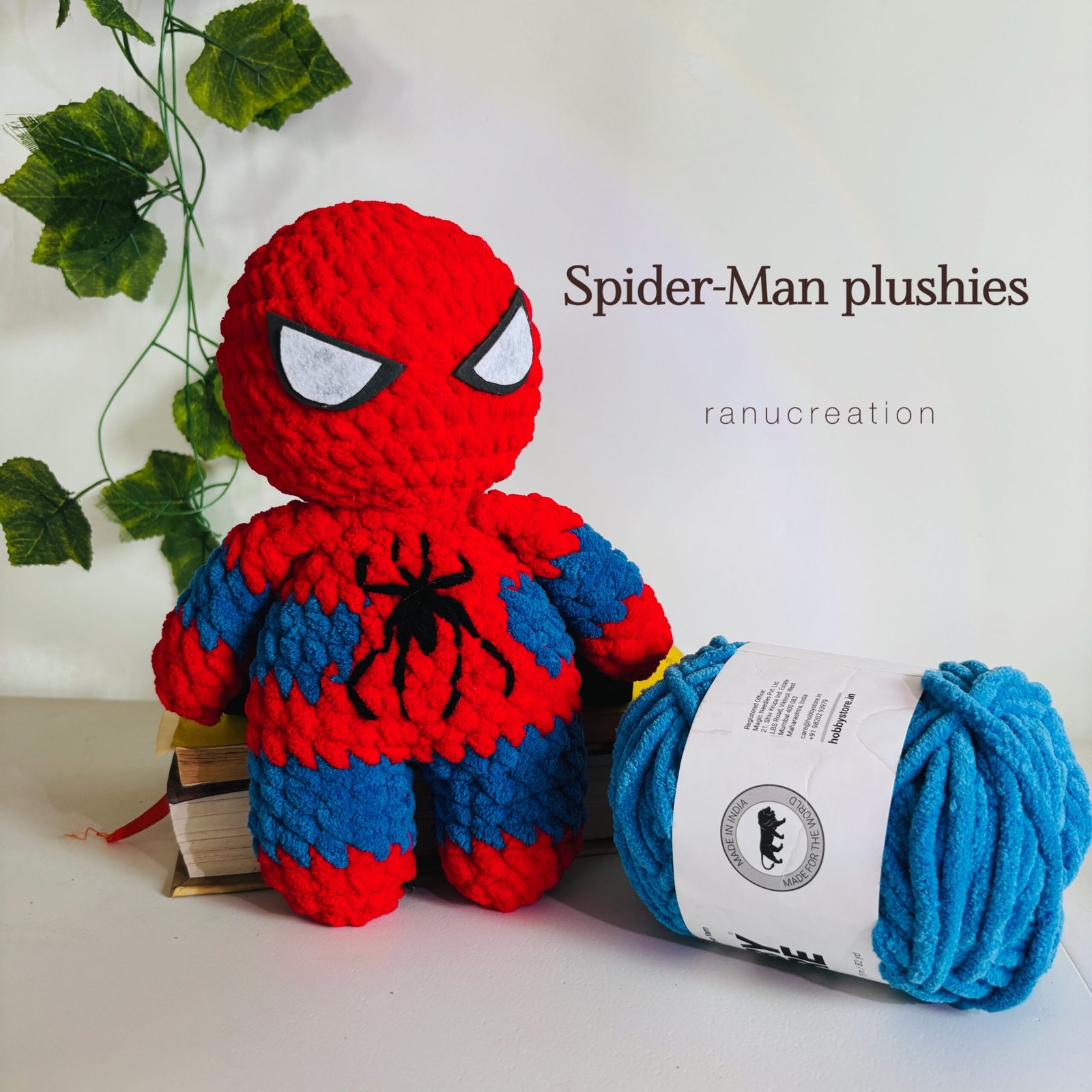 Spiderman crochet plushie