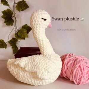 Swan crochet plushie